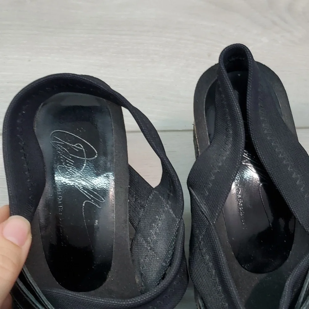 Donald j Pliner Womens Becky Comfort Leather Wedge Sandals shoes sz 8M